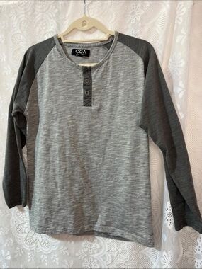 😻5 for$15😻City of Angles COA Heathered Henley XL